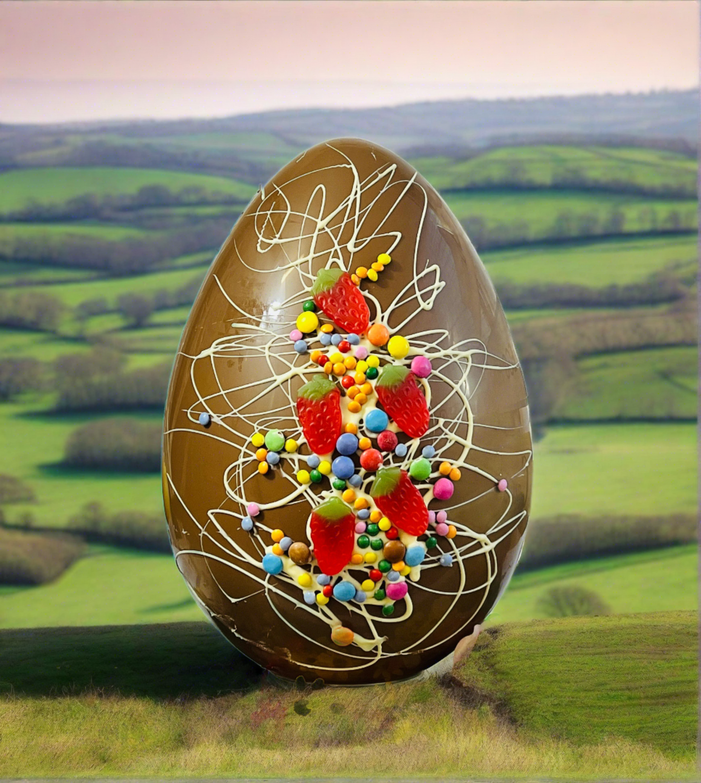 Stas Milk Chocolate Large Sweetie Family Egg, 3kg - 16 inches tall