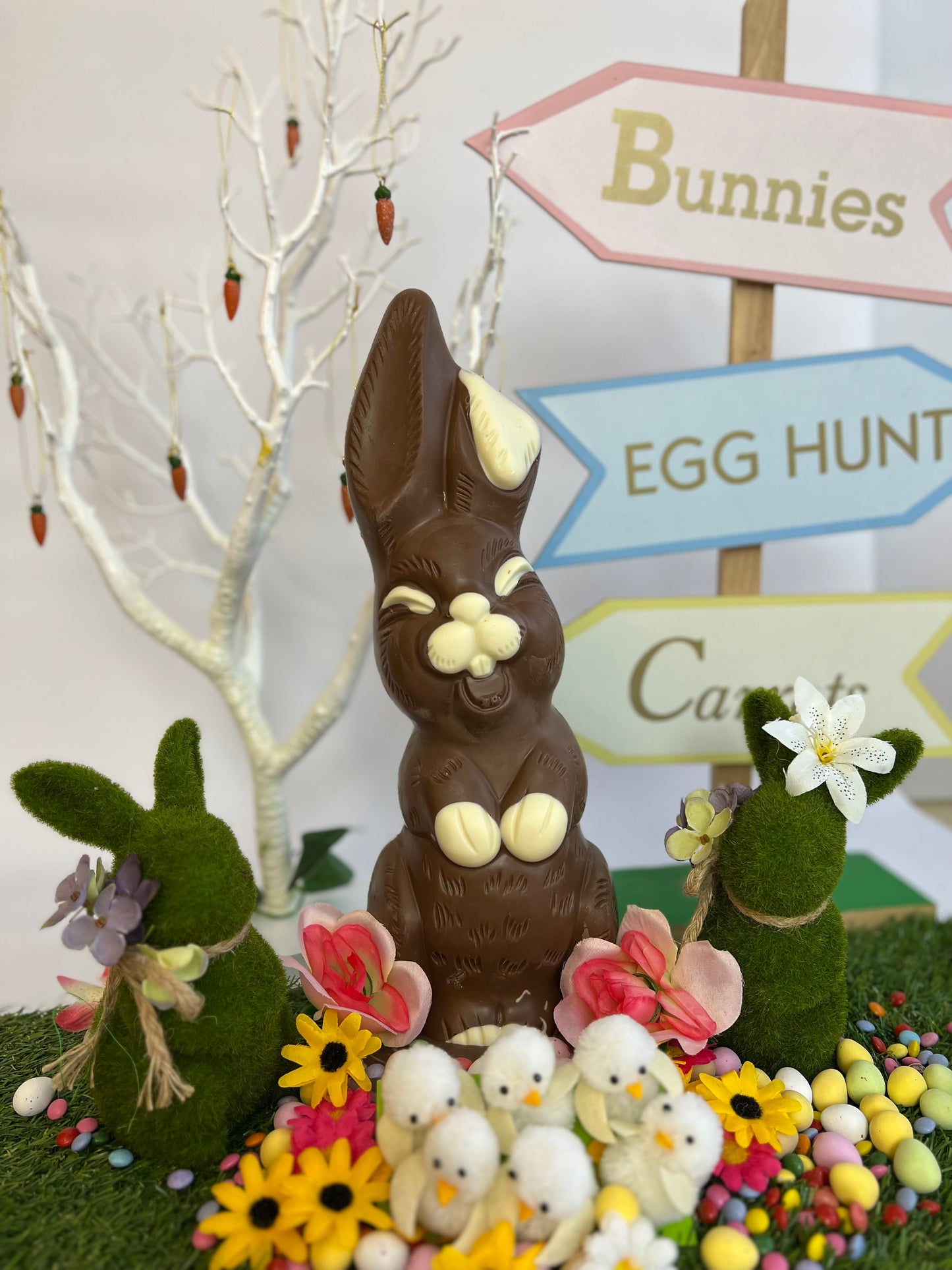 Large Milk Chocolate Easter Bunny, 800g - 15 inches tall