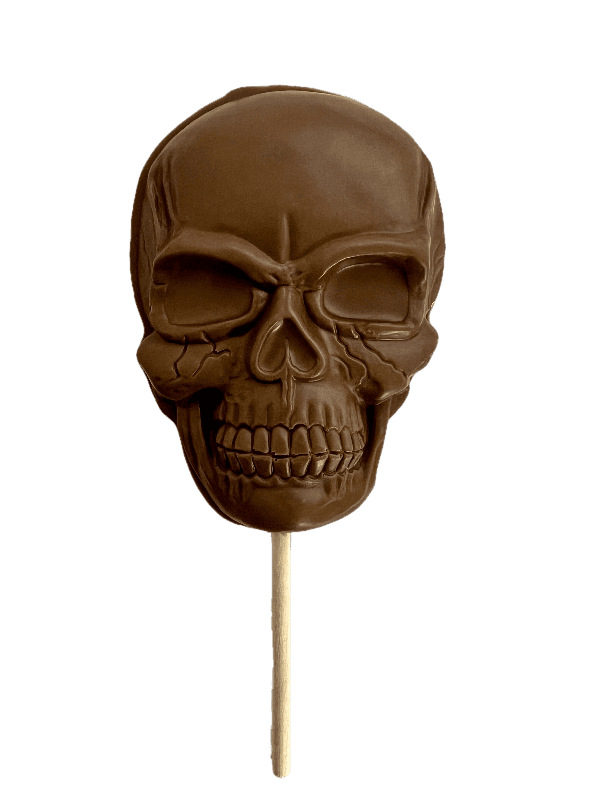 Milk Chocolate Skull Lollipop